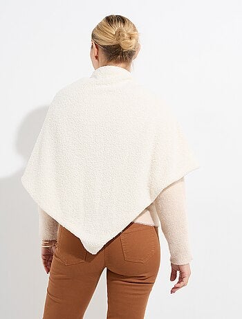 Poncho toucher laineux chainette métal - AFIBEL