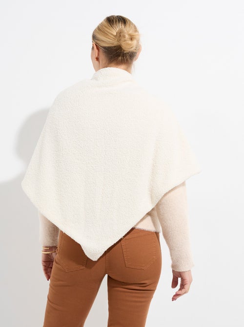 Poncho toucher laineux chainette métal - AFIBEL - Kiabi