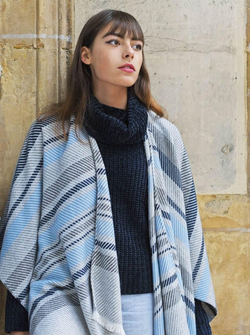 Poncho Visala - Fabriqué en France Bleu - Kiabi