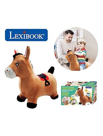 Poney Sauteur Gonflable avec housse en peluche