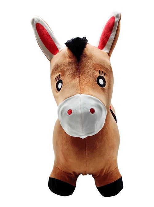 Poney Sauteur Gonflable avec housse en peluche - Kiabi