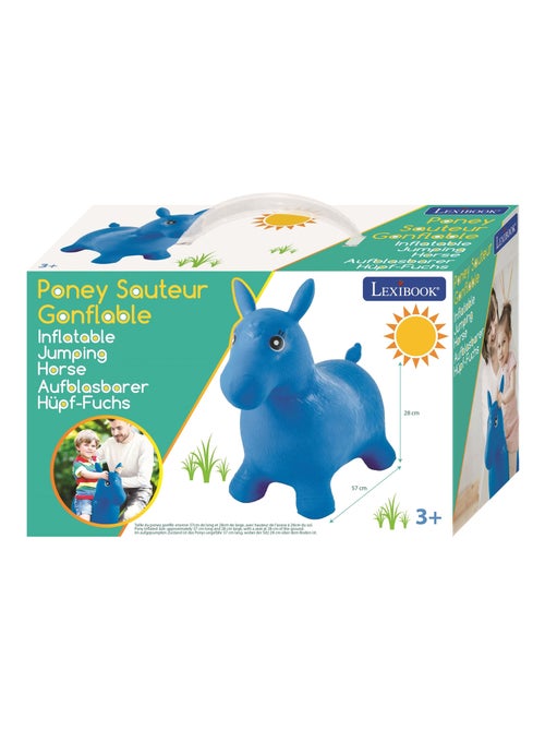 Poney Sauteur Gonflable Bleu - Kiabi