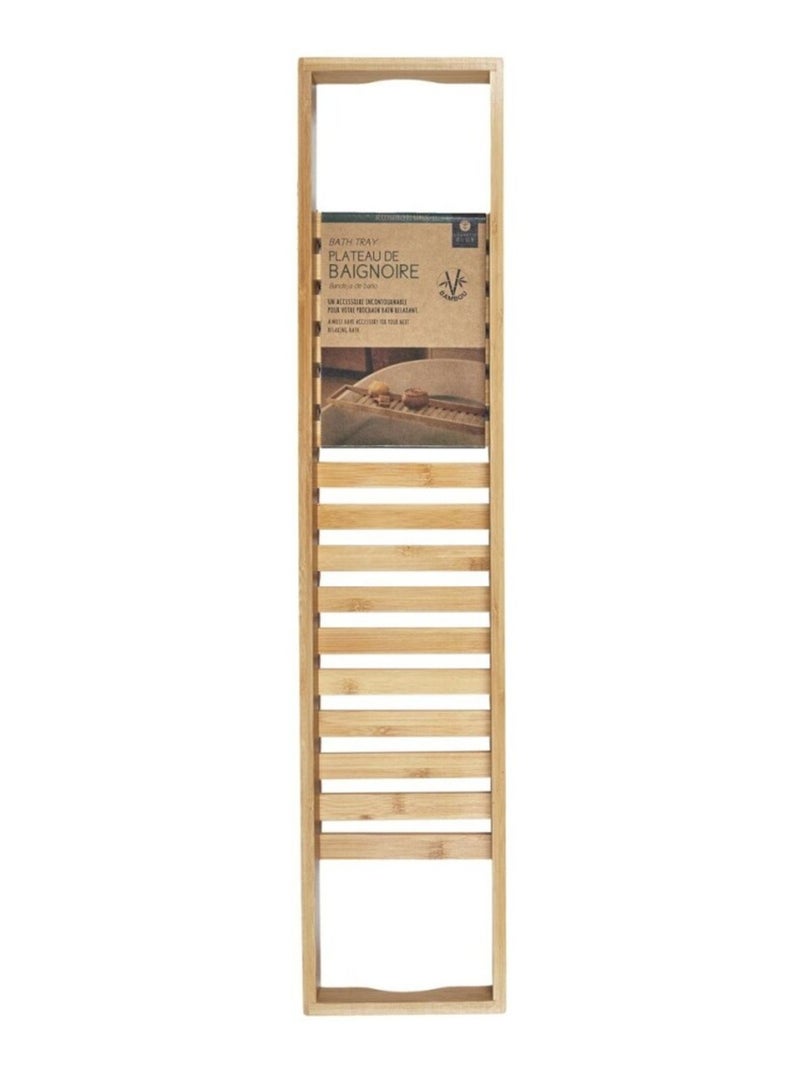 Pont de baignoire en bambou Beige - Kiabi