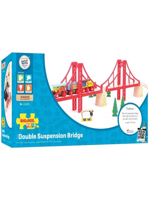 Pont suspendu à trois travées - Kiabi