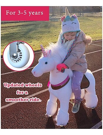 'ponycycle' Licorne Blanche À Monter Petit Modèle Pour 3 À 5 Ans