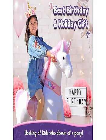 Ponycycle Licorne rose à monter Age 7 ans +