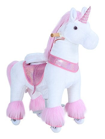 'ponycycle' Licorne Rose À Monter Grand Modèle Pour 4 À 9 Ans