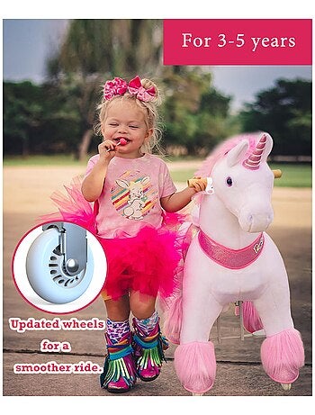 'ponycycle' Licorne Rose À Monter Petit Modèle Pour 3 À 5 Ans