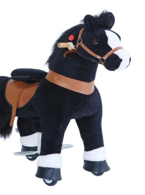 'ponycycle' Poney À Monter Noir Avec Sabot Blanc Grand Modèle Pour 4 À 9 Ans - Kiabi