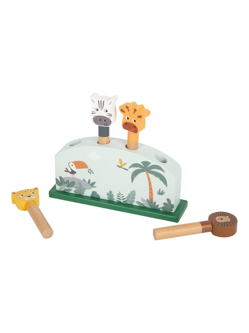 Pop-up animaux sauteurs Safari Vert - Kiabi
