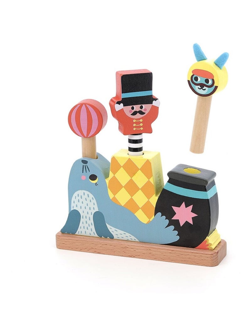 Pop-up en bois Cirque Beige - Kiabi