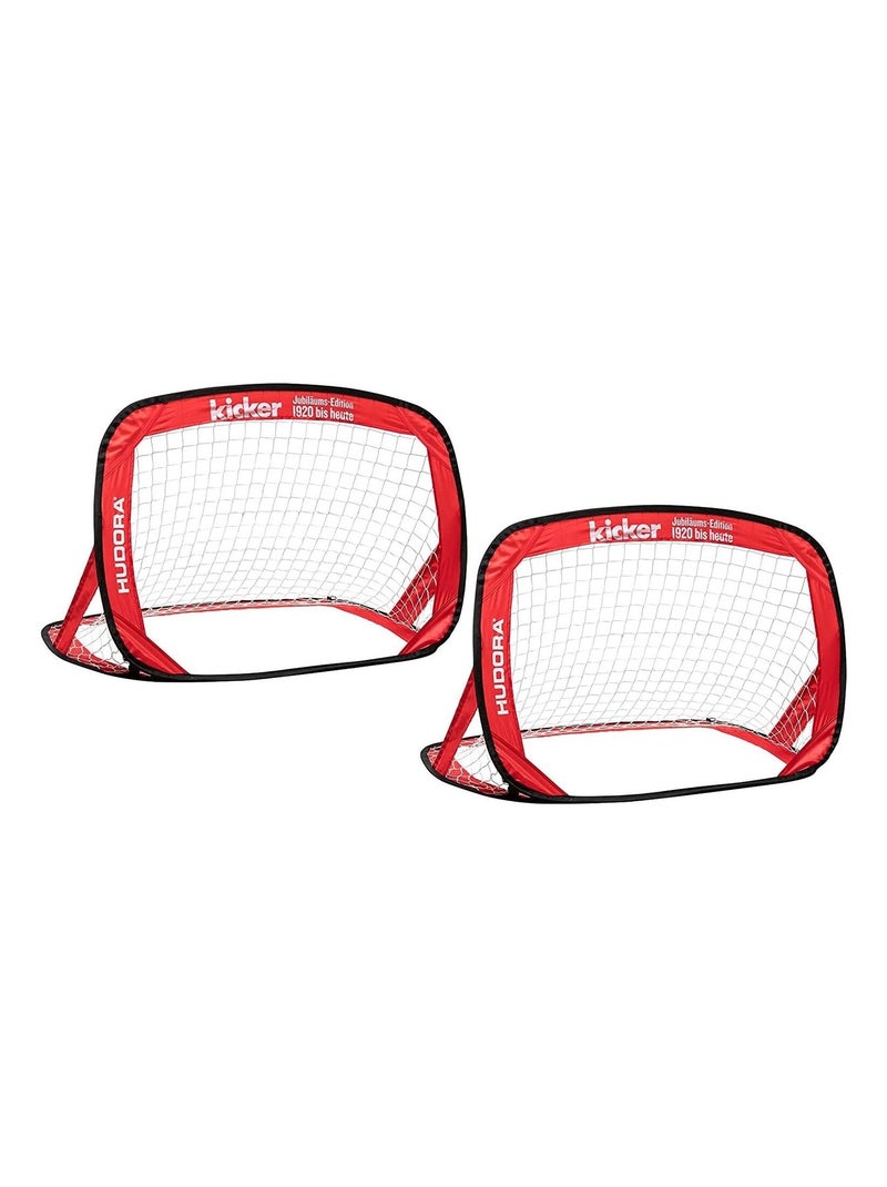 Pop Up Lot de 2 buts de Football Pliables Rouge - Kiabi