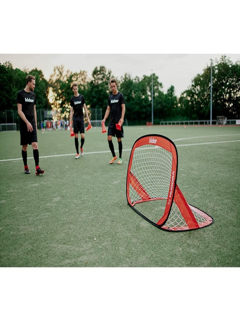 Pop Up Lot de 2 buts de Football Pliables Rouge - Kiabi
