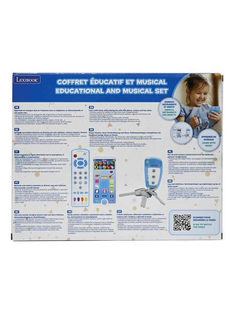 Portable, télécommande et porte-clés éducatifs Bleu - Kiabi