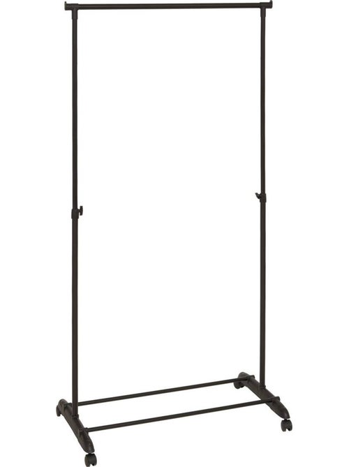 Portant à vêtement extensible sur roulettes en métal pan - Kiabi