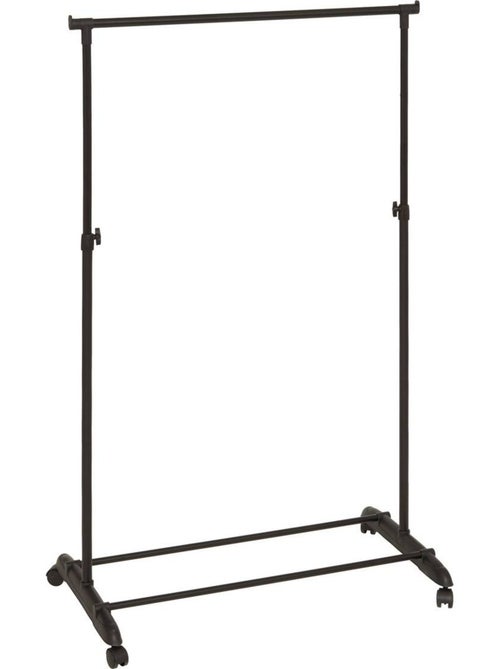 Portant à vêtement extensible sur roulettes en métal pan - Kiabi