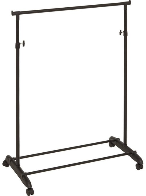 Portant à vêtement extensible sur roulettes en métal pan - Kiabi