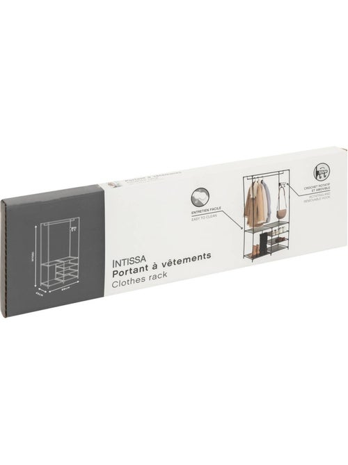 Portant à vêtements 4 niveaux en métal intissa - Kiabi Portant à vêtements 4 niveaux en métal intissa - Kiabi