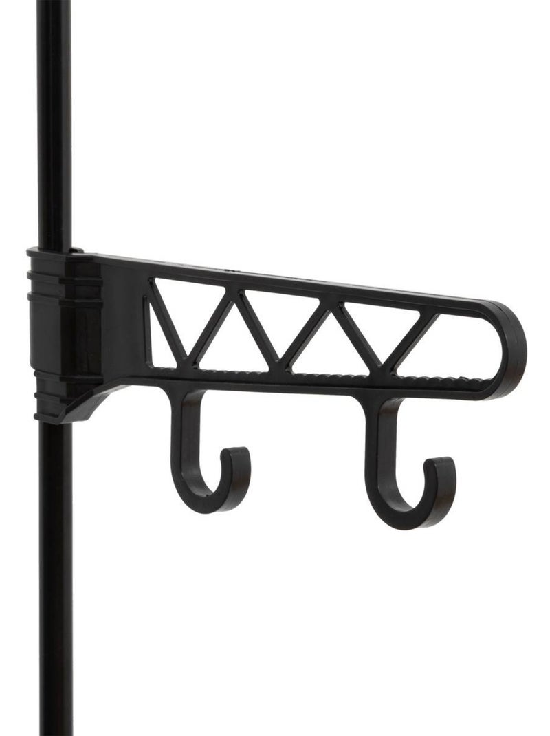 Portant à vêtements 4 niveaux en métal intissa Noir - Kiabi