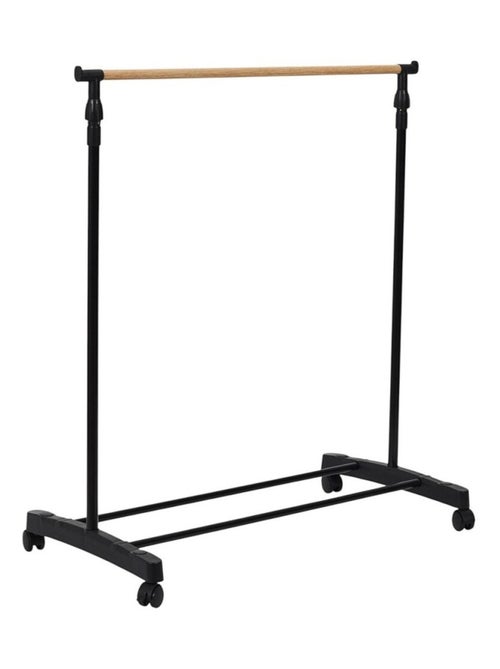 Portant à vêtements à roulettes imitation bois - Kiabi