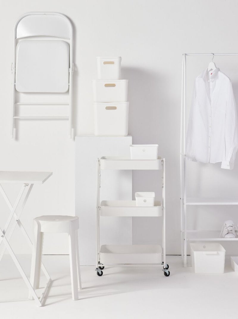 Portant à vêtements avec étagères métal EQUIPMENT Blanc - Kiabi