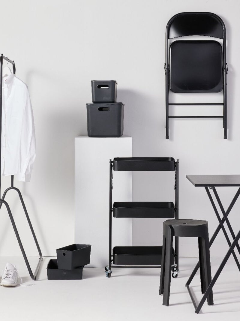 Portant à vêtements avec étagères métal EQUIPMENT Noir - Kiabi