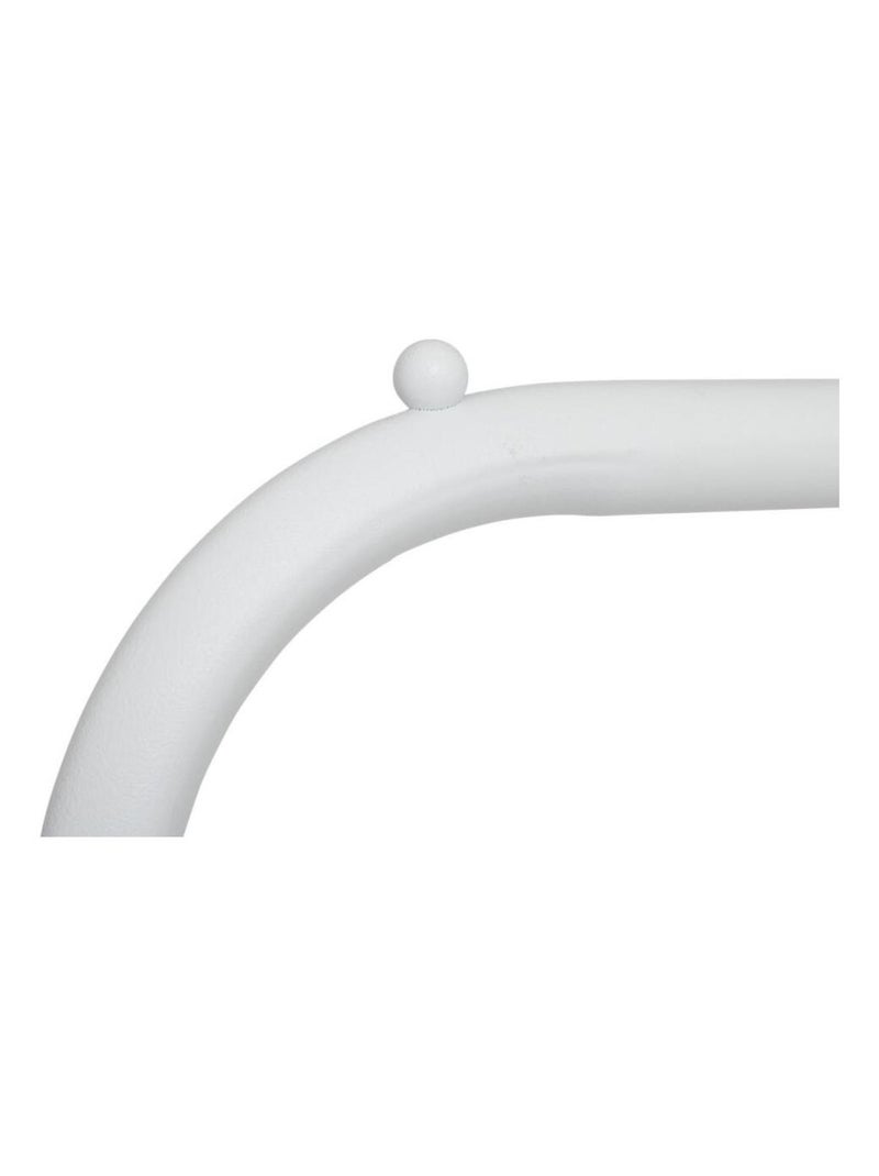 Portant à vêtements avec patères en métal blanc Blanc - Kiabi