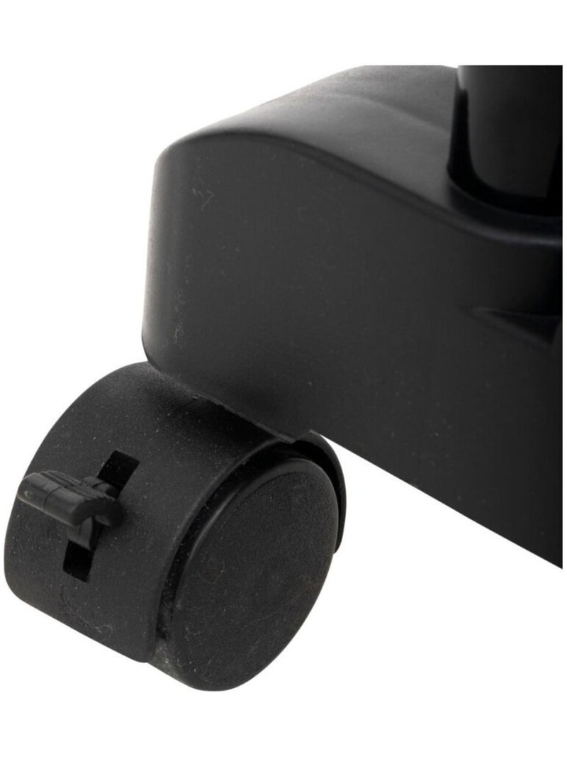 Portant à vêtements double inox et plastique Noir - Kiabi