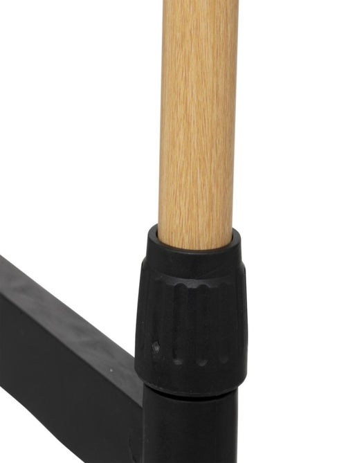 Portant à vêtements double inox et plastique - Kiabi