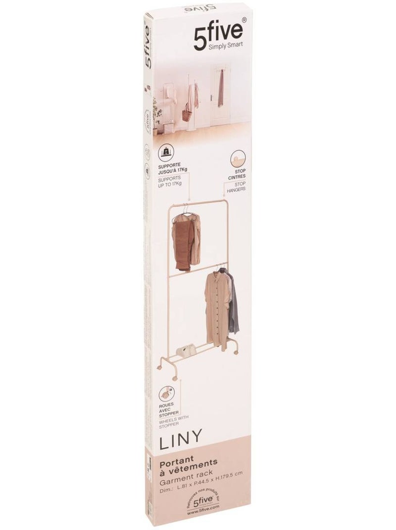 Portant à vêtements en métal liny Beige argile - Kiabi