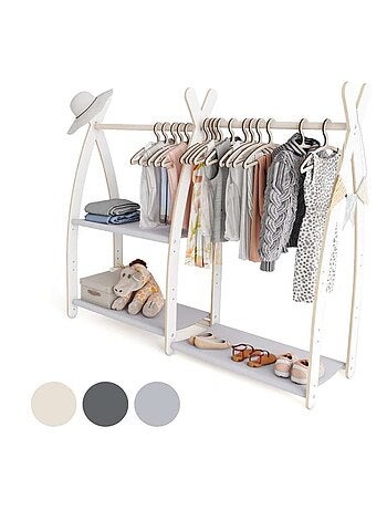 Portant à vêtements enfant – bois 106 × 32 × 95 cm