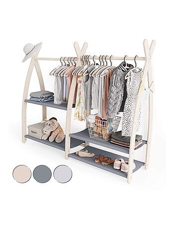 Portant à vêtements enfant – bois 106 × 32 × 95 cm