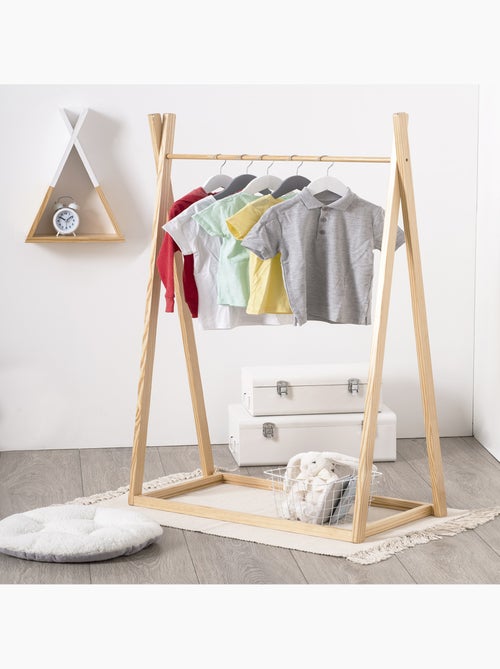 Portant à vêtements enfant en pin robin - Kiabi Portant à vêtements enfant en pin robin - Kiabi