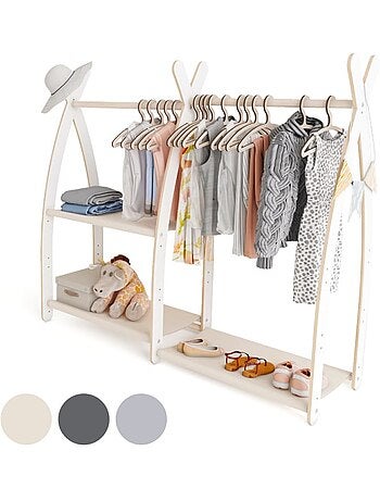 Portant à vêtements enfant mamoi bois blanc 106 × 32 × 95 cm