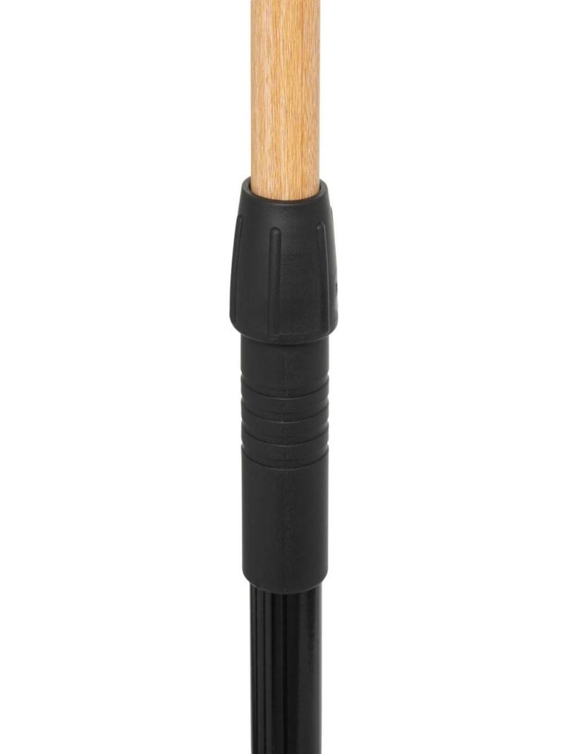 Portant à vêtements extensible effet bois Noir - Kiabi