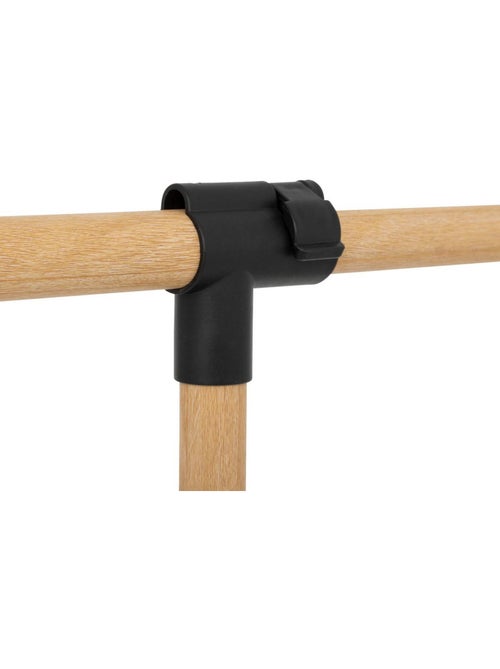 Portant à vêtements extensible effet bois woody - Kiabi