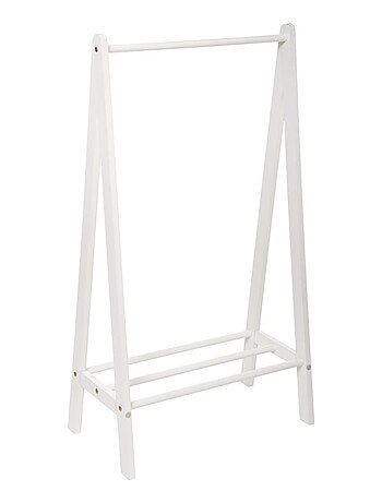 Portant à vêtements simple blanc