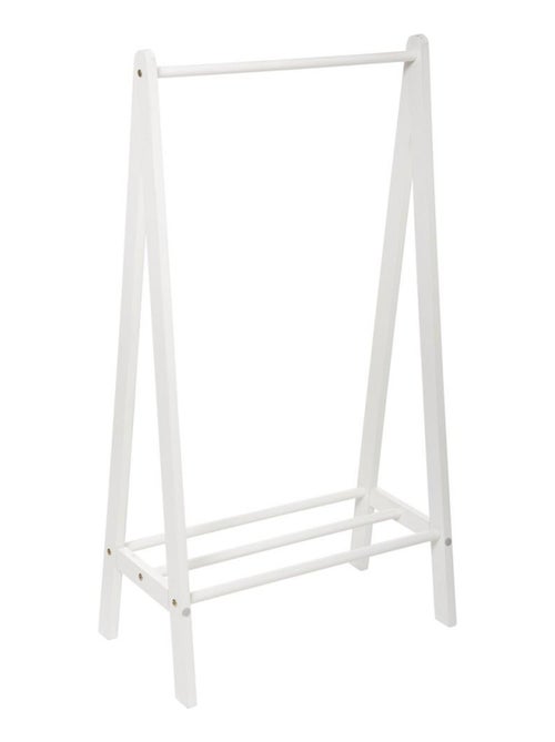 Portant à vêtements simple blanc - Kiabi
