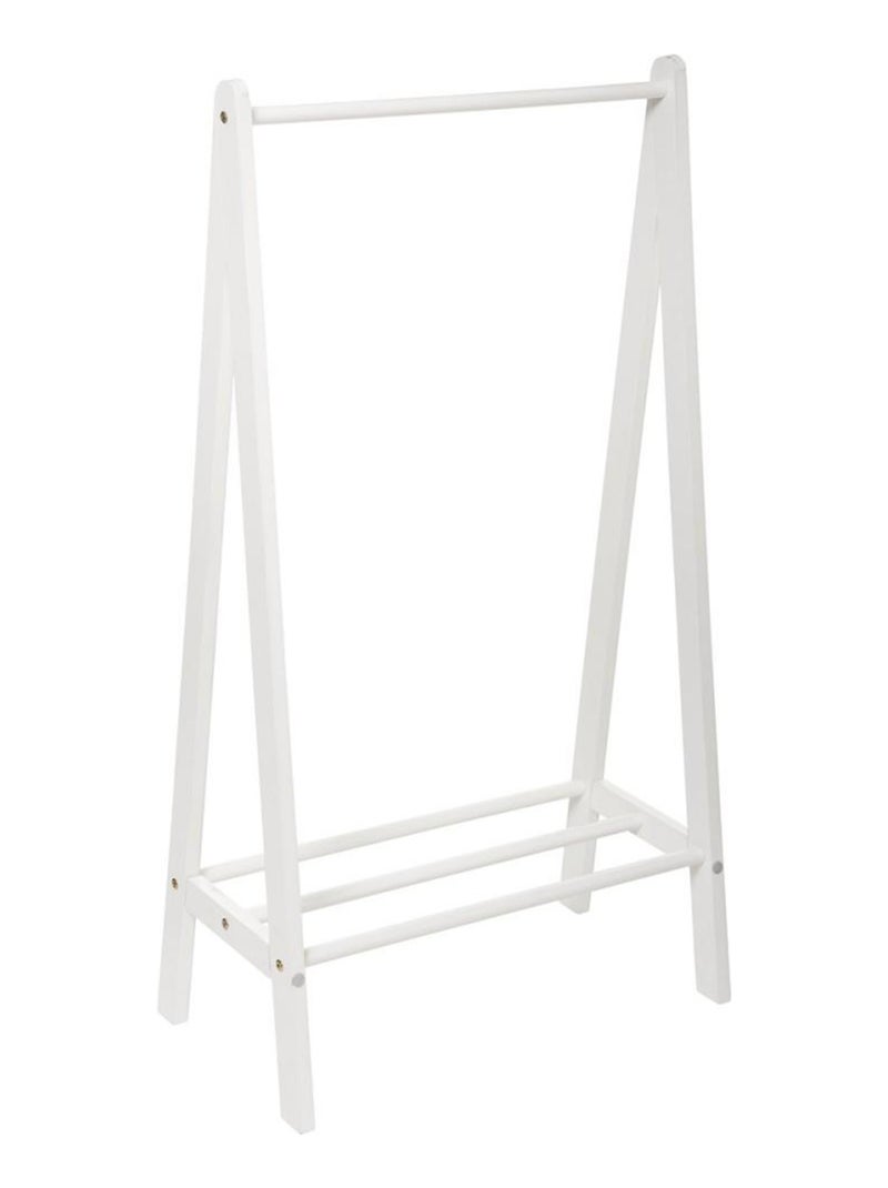 Portant à vêtements simple blanc Blanc - Kiabi