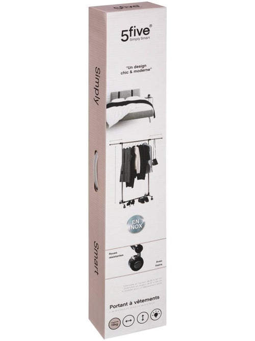 Portant à vêtements simple en inox venus - Kiabi Portant à vêtements simple en inox venus - Kiabi