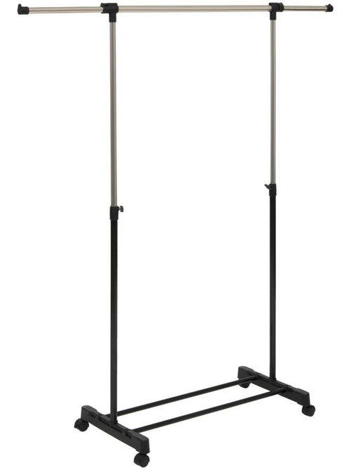 Portant à vêtements simple sur roulettes en métal icare - Kiabi