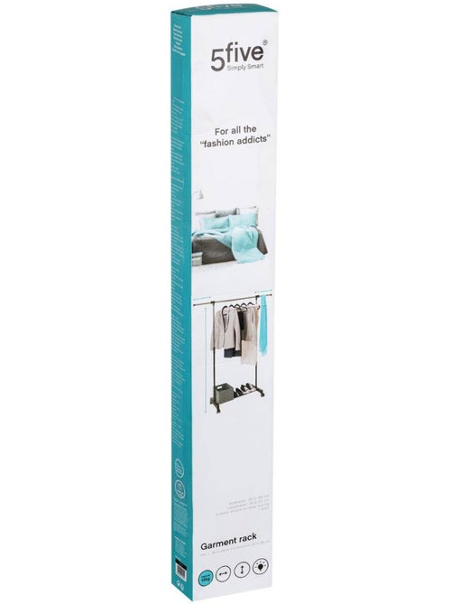 Portant à vêtements simple sur roulettes en métal icare - Kiabi