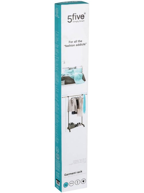 Portant à vêtements simple sur roulettes en métal icare - Kiabi