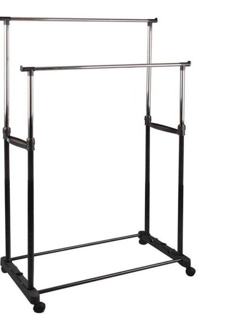 Portant à vêtements sur roulettes double - Kiabi