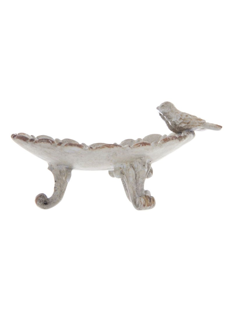 Porte bagues en métal Coquille - 11 x H. 6 cm Gris clair - Kiabi