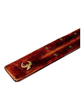 Porte bâton d'encens en bois motif OM