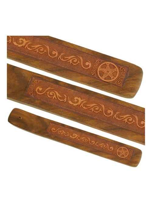 Porte bâton d'encens en bois motif Pentacle - Kiabi