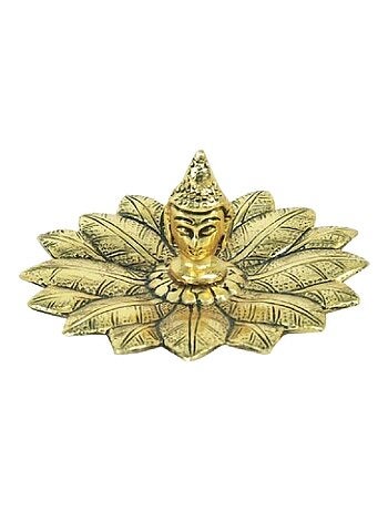 Porte-bâtons d'encens Bouddha dans fleur de lotus