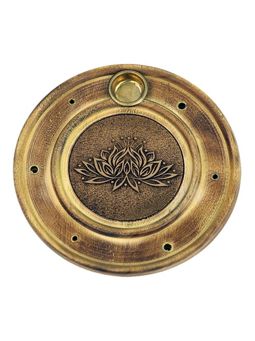 Porte-bâtons d'encens lotus en bois de papri 9.5 cm - Kiabi