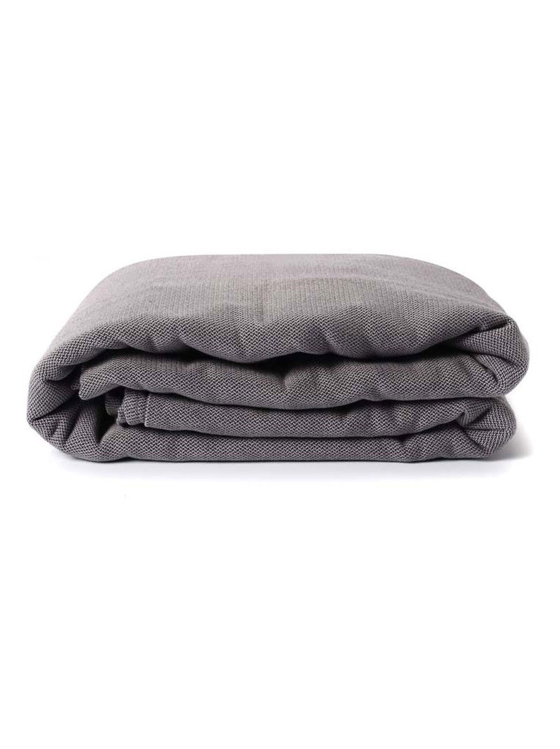 Porte bébé - Echarpe Sergé Brisé - Anthracite Gris foncé - Kiabi
